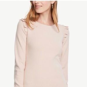 Ann Taylor Factory Ruffle Sleeve Sweater Dress